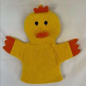 VINTAGE 2002 ADORABLE YELLOW DUCK HAND PUPPET